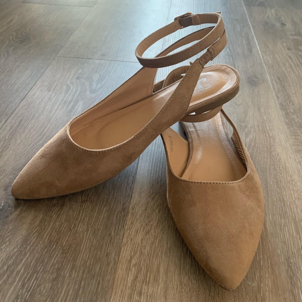 Pointed Toe Flat Suede Shoes